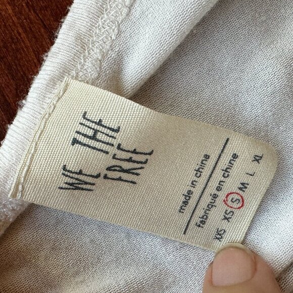 WE THE FREE Low Back Loose Tank Top White size small - Picture 7 of 7